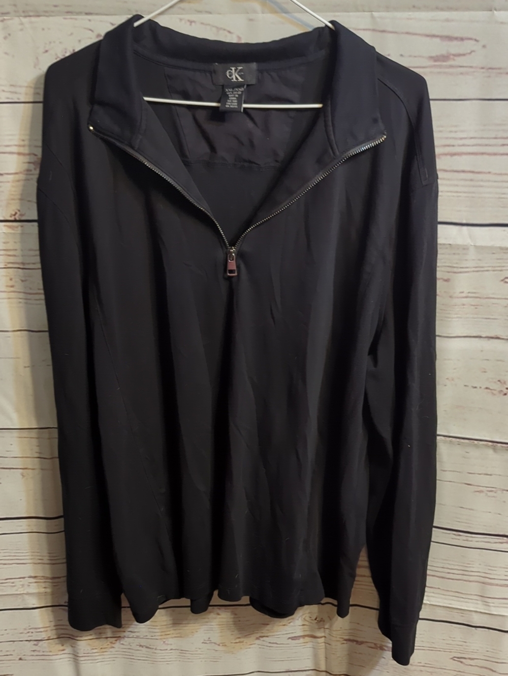 Calvin Klein Black Half-Zip Pullover